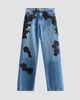 LoveShackFancy Women's Bambie Lace Appliqué Straight Jeans - 1