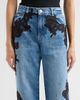 LoveShackFancy Women's Bambie Lace Appliqué Straight Jeans - 5