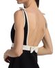 LoveShackFancy Women's Catrice Contrast Trim Bow Minidress - 6