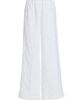 LoveShackFancy Women's Cinna Eyelet Linen Wide-Leg Pants - 8