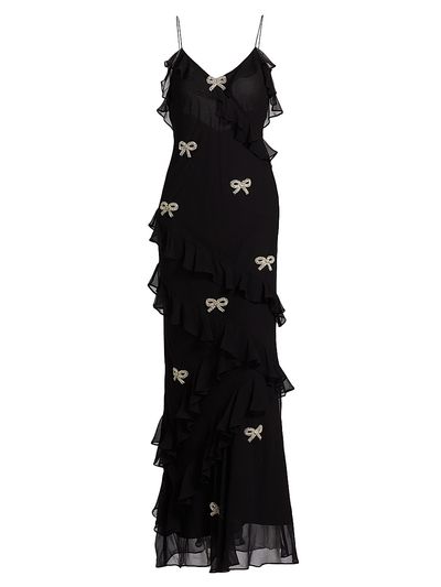 knee length dresses for ladies Rialto Silk-Blend Maxi Dress main image 0