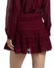 LoveShackFancy Women's Fleetta Tiered Lace Miniskirt - 5
