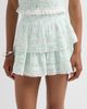 LoveShackFancy Women's Floral Ruffle Mini Skirt - 5