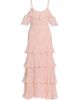 LoveShackFancy Women's Laelia Rose-Print Ruffled Silk Maxi Dress - 1