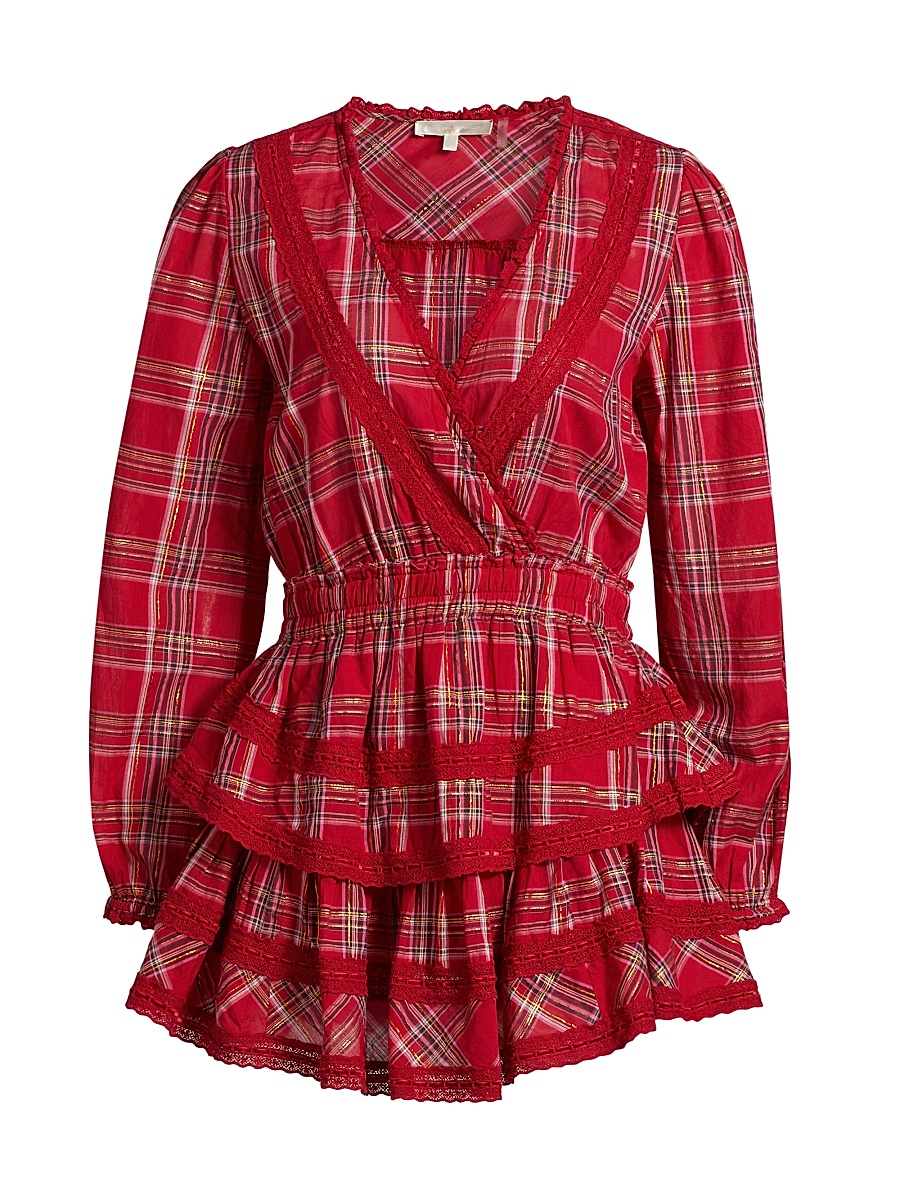 LoveShackFancy - Women's London Tartan Milena Minidress