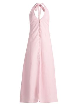 LoveShackFancy - Lovis Linen Halter Dress LoveShackFancy - Lovis Linen Halter Dress