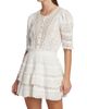 LoveShackFancy Women's Quincy Embroidered Lace Minidress - 4