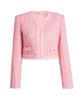 LoveShackFancy Women's Ralphette Embellished Tweed Crop Jacket - 8