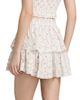 LoveShackFancy Women's Ruffled Floral Cotton A-Line Miniskirt - 5