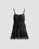 LoveShackFancy Women's Saphirae Lace-Trim Mini Dress - 6