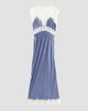 LoveShackFancy Women's Vella Lace-Trim Silk Maxi Dress - 6
