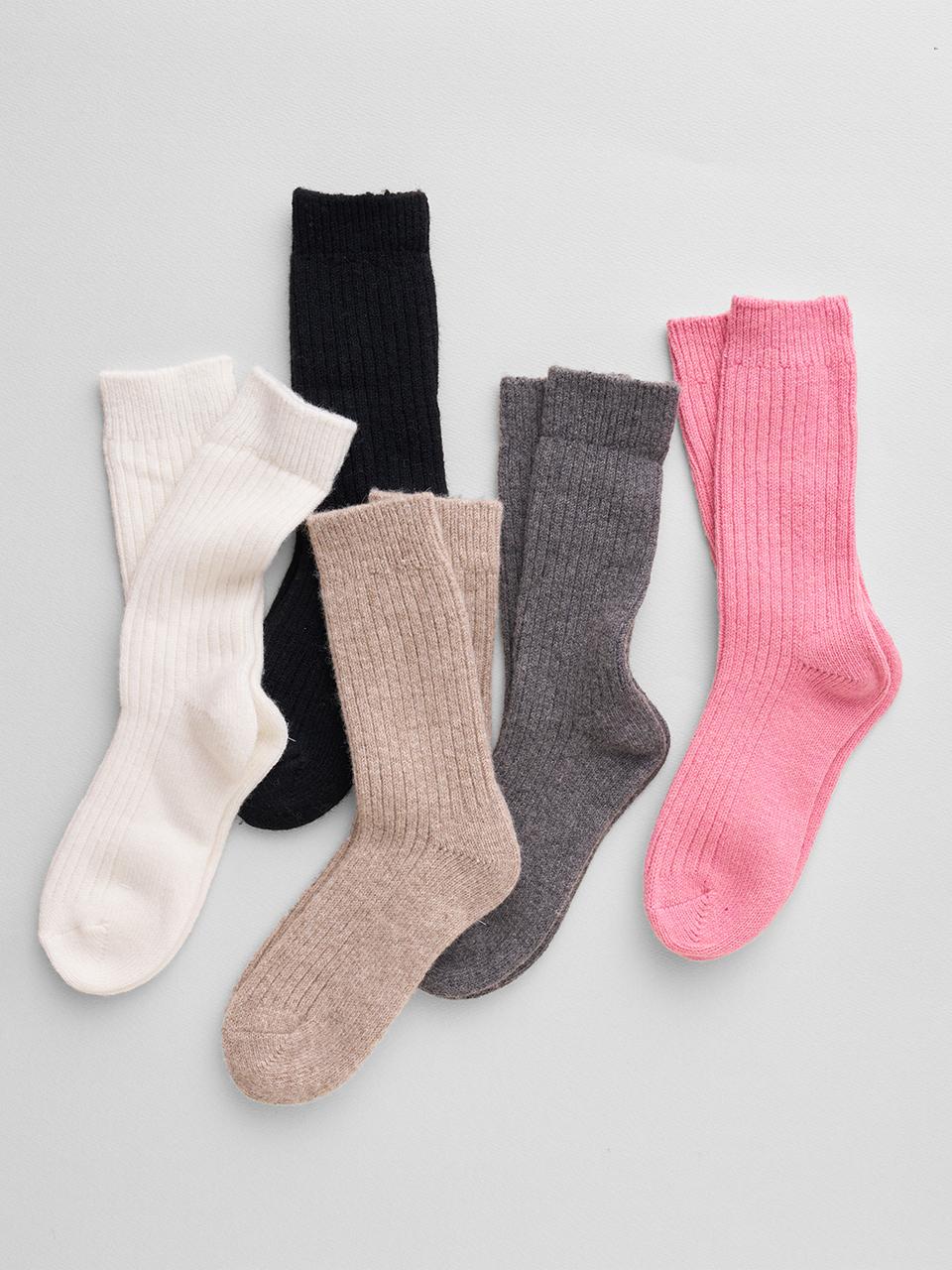LOVLOV Cashmere Mid-Calf Length Socks