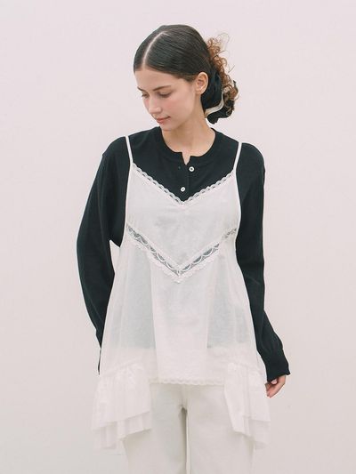 LOVLOV LACE SLIP ONEPIECE