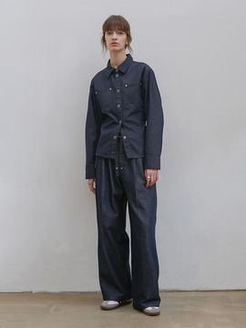 LOW TIDE BELT DENIM PANTS [INDIGO]