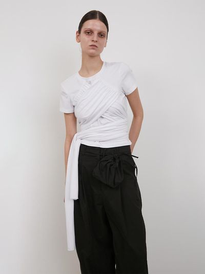 LOW TIDE CHEST TIE TOP [White]