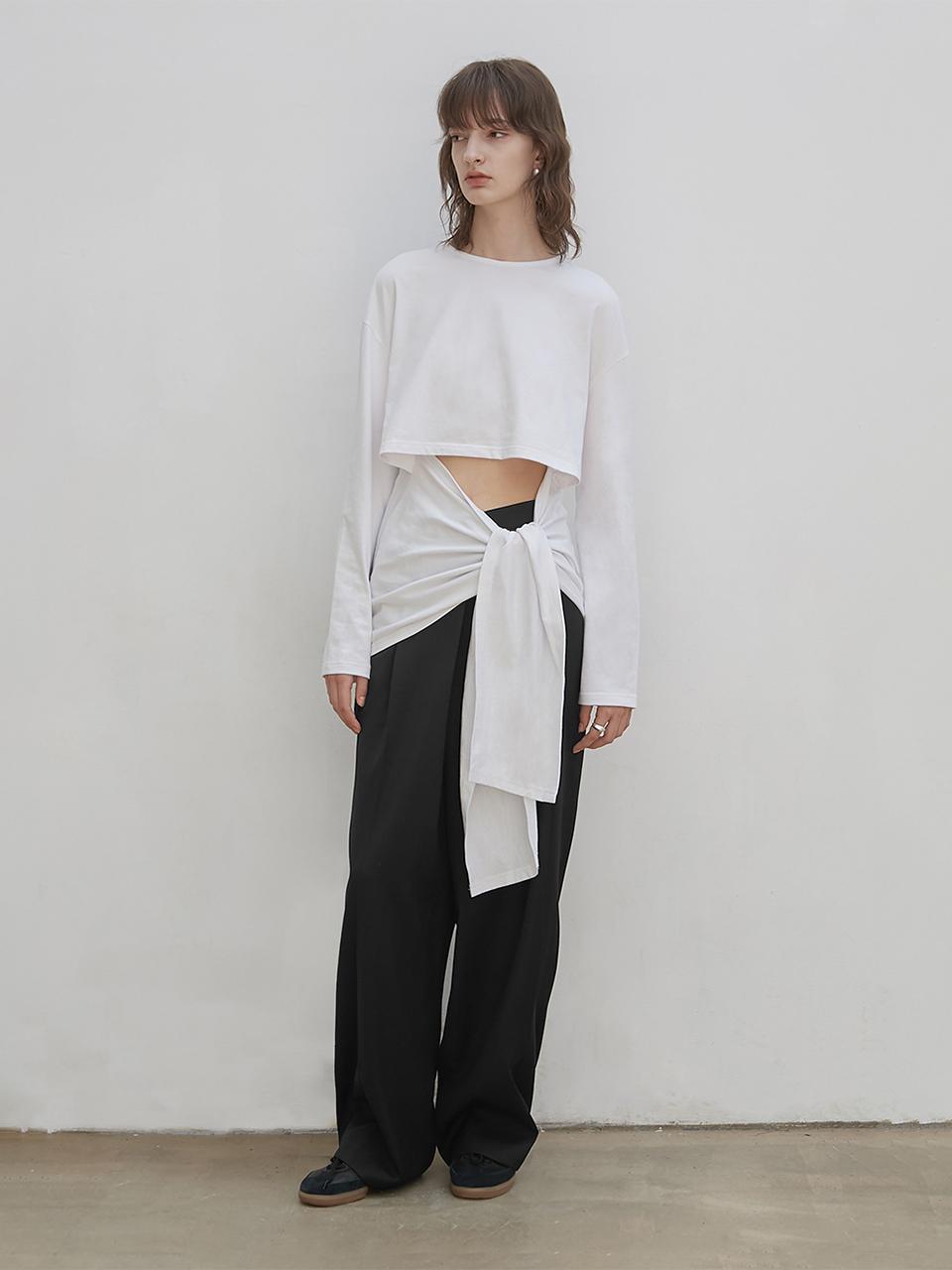 LOW TIDE CUT-OUT TIE TOP [White]