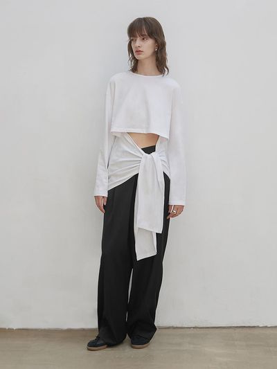 LOW TIDE CUT-OUT TIE TOP [White]