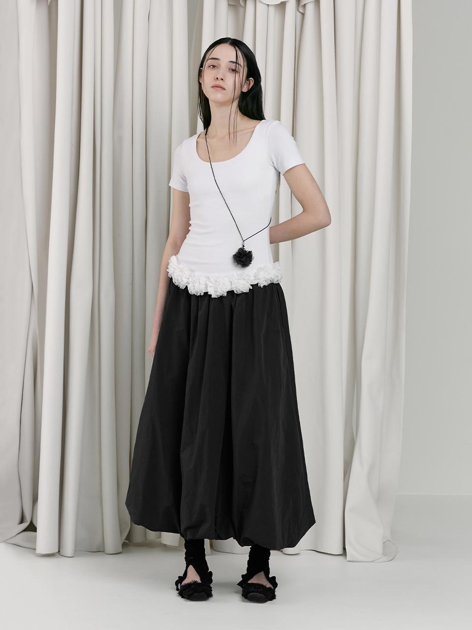 LOW TIDE FLOWER HEMPT-SHIRT [White]