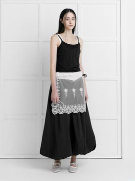 LOW TIDE LACE WRAP SKIRT [White]