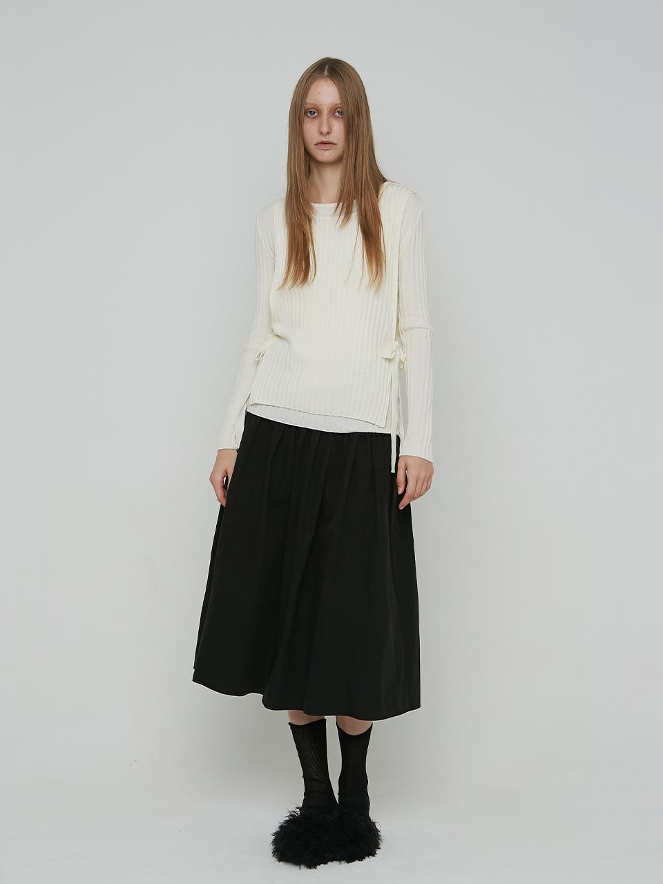 LOW TIDE LAYERED KNIT [Light Beige]