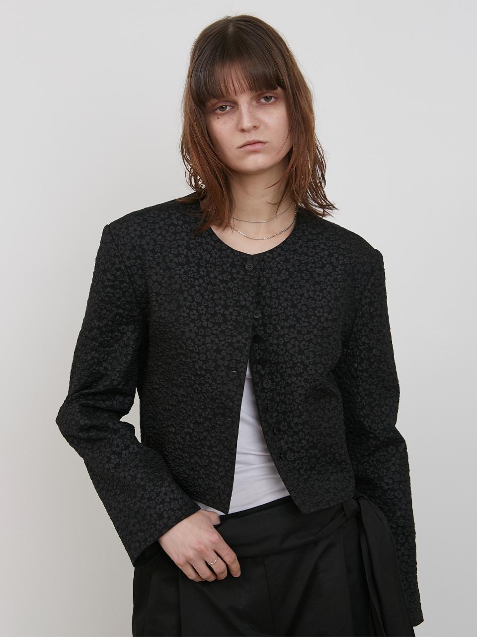 LOW TIDE REVERSIBLE JACQUARD JACKET [BLACK]