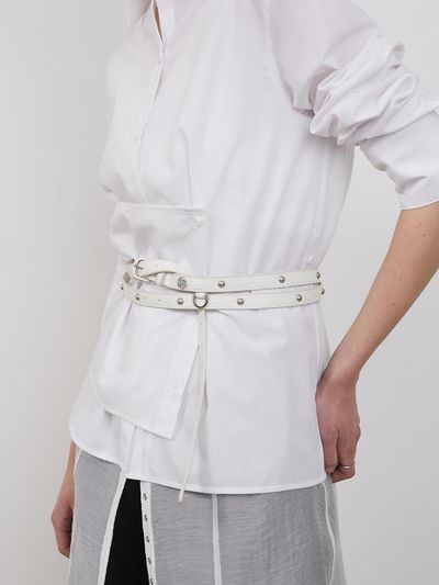 LOW TIDE STUD LONG BELT [beige]