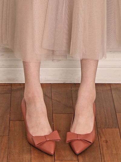 LOWFLOW 1221 Lilly Ribbon Stiletto Pumps Heel - 3color