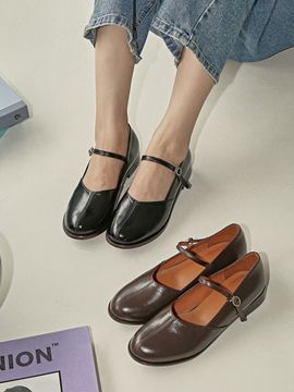 LOWFLOW 1759 Rie Mary Jane Flat Shoes