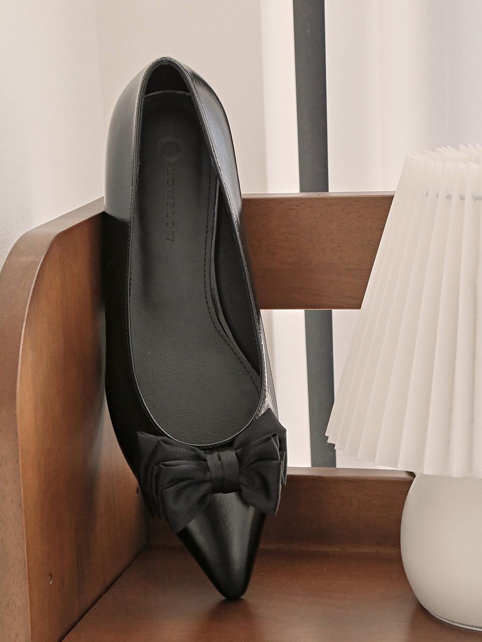 LOWFLOW 1808 5 Silk Ribbon Flat Shoes