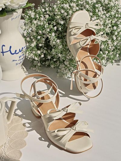 LOWFLOW 1844 Romantic Double Ribbon Sandals