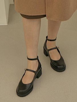LOWFLOW 184J Vins Maryjane Platform Flat Shoes 4cm