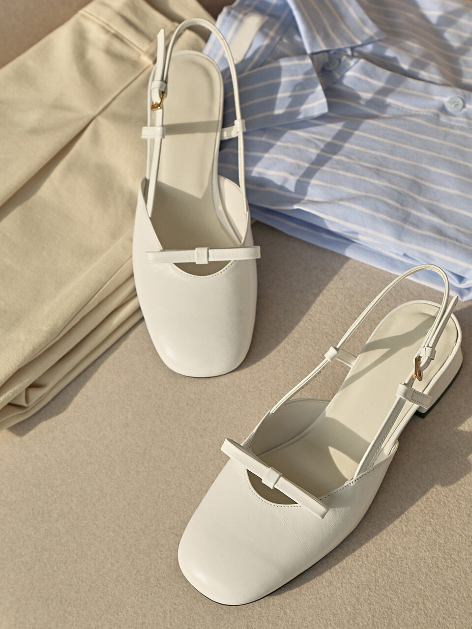 LOWFLOW Romi Ribbon Slingback Heel
