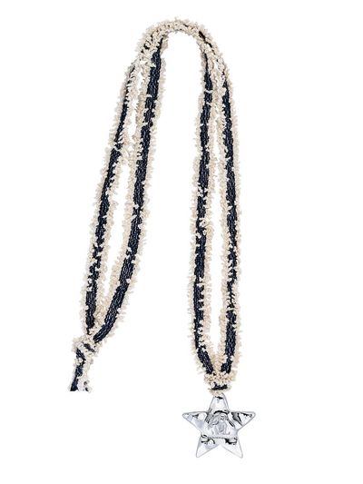 lowool Denim Big Star Necklace