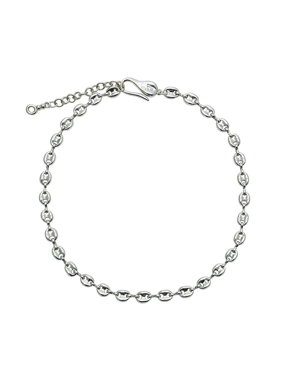 lowool Small Pignose Chain Necklace [Silver]