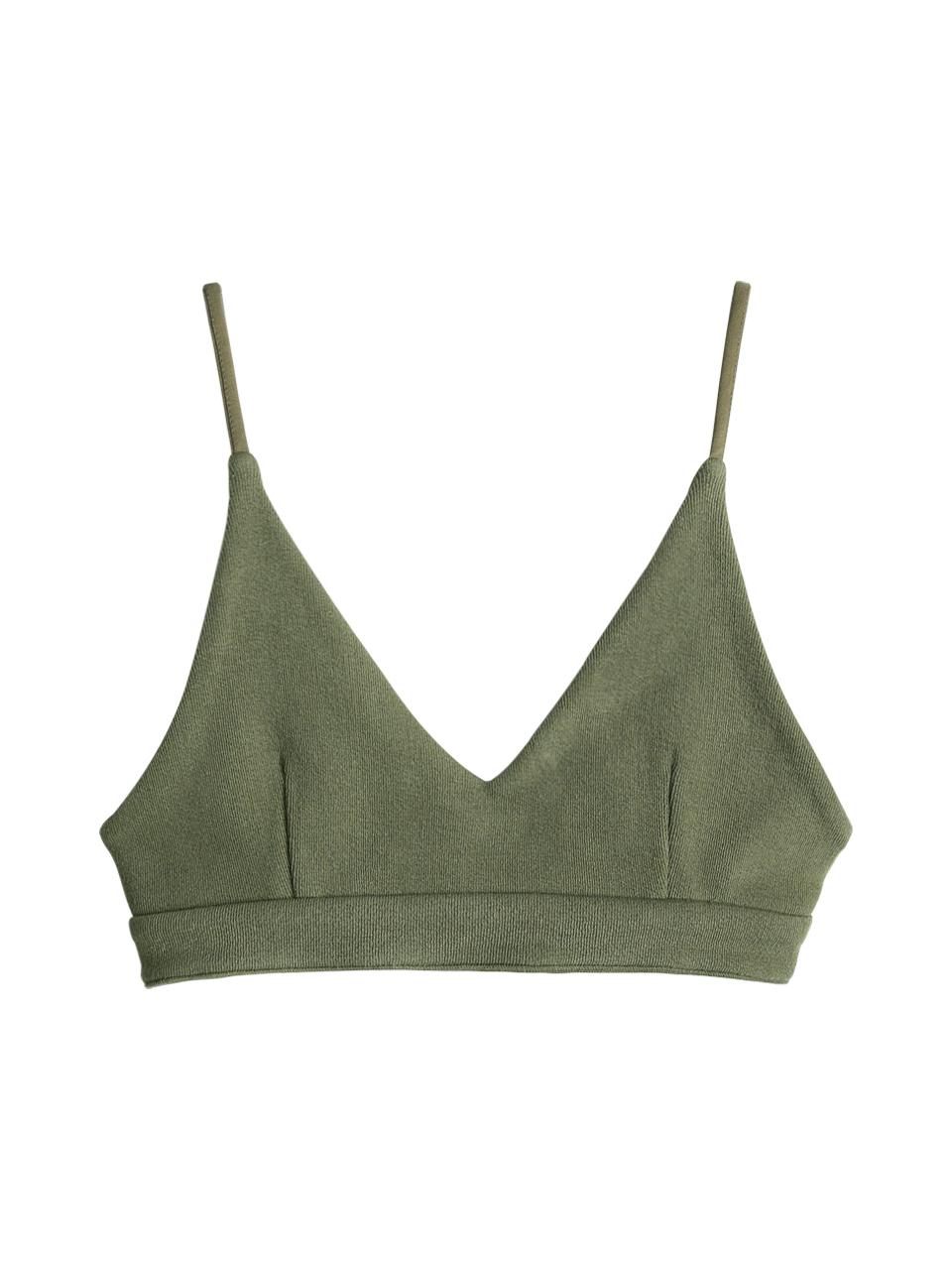 LOWTEAL KNITTED LAYERD BRA BUSTIER