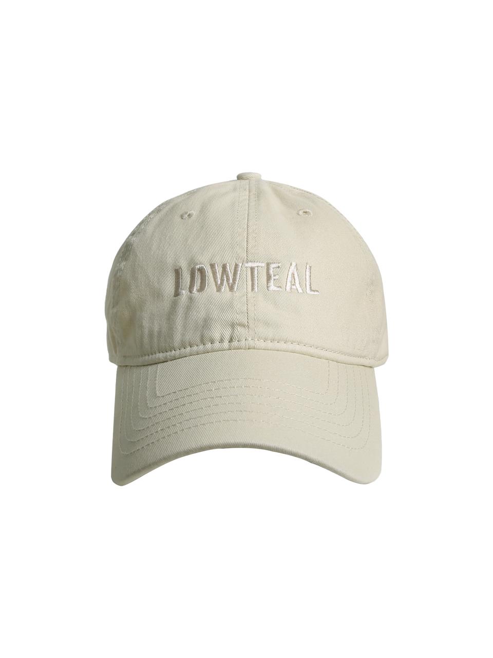 LOWTEAL LT LOGO BALL CAP, BEIGE