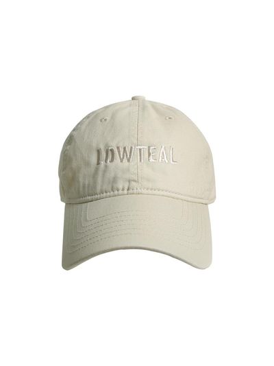 LOWTEAL LT LOGO BALL CAP, BEIGE