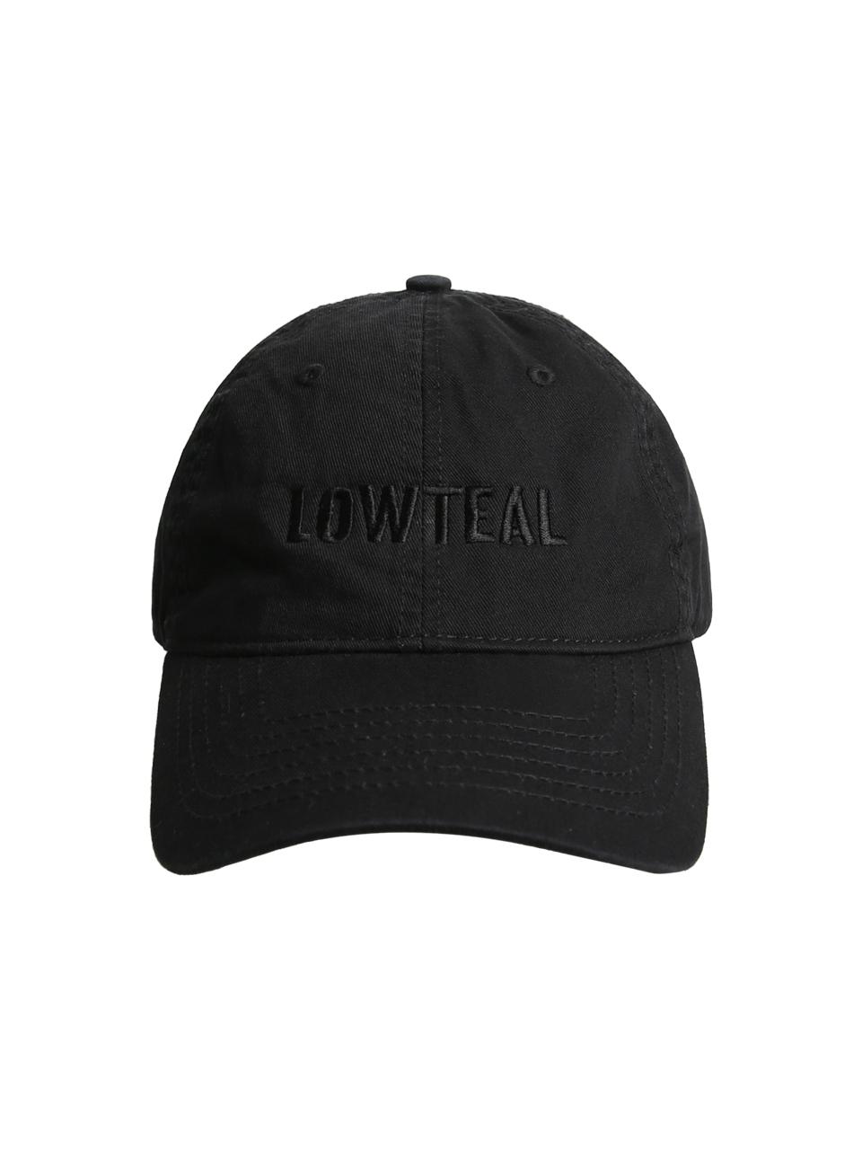 LOWTEAL LT LOGO BALL CAP, BLACK