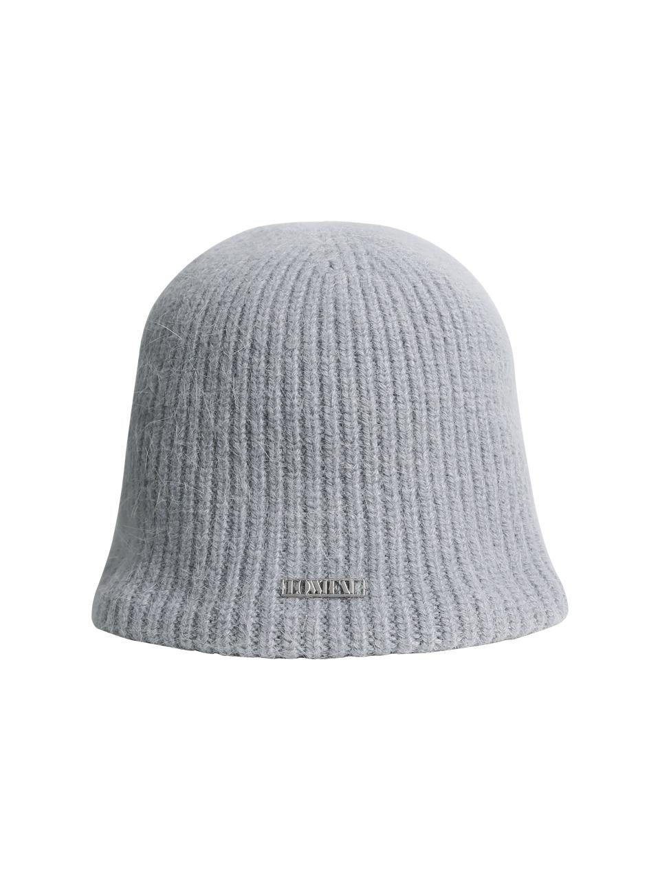 LOWTEAL SIGNATURE ORNAMENT BUCKET HAT, SKY GREY