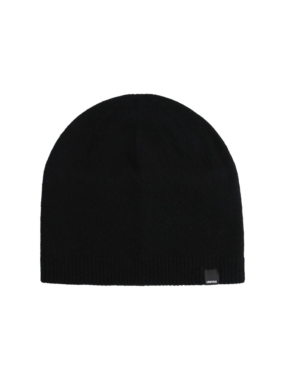 LOWTEAL WOOL 100% COZY BEANIE, BLACK