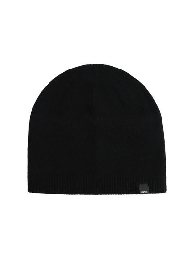 LOWTEAL WOOL 100% COZY BEANIE, BLACK