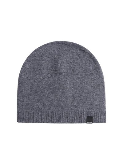 LOWTEAL WOOL 100% COZY BEANIE, GREY