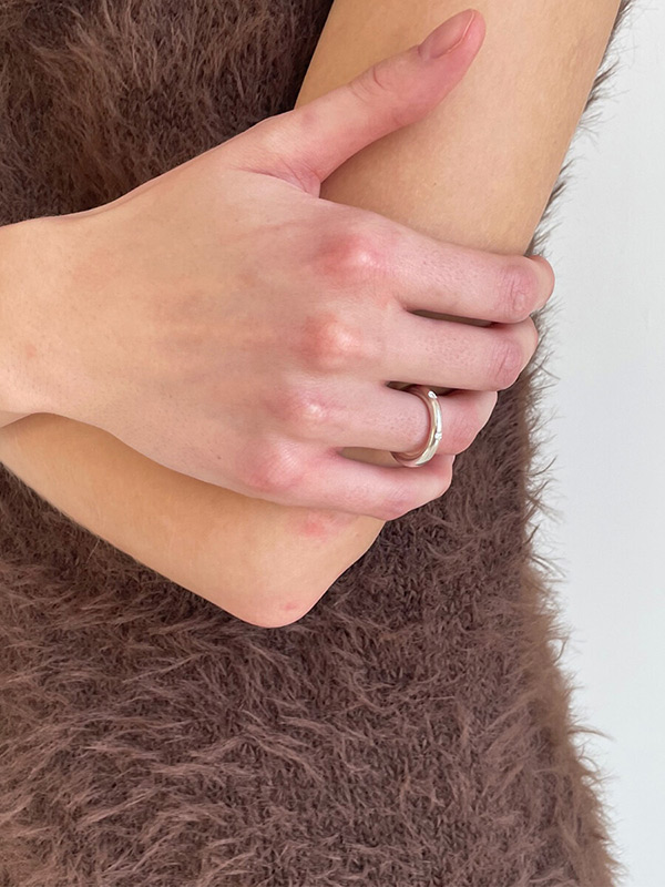 LSEY Thin Sparkle ring_Silver
