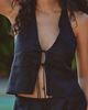 LSPACE April 100% Linen Halter Top - 3