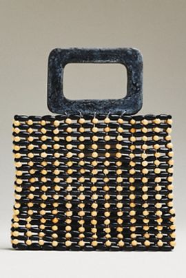 LSPACE Chiado Wood Beaded Bag