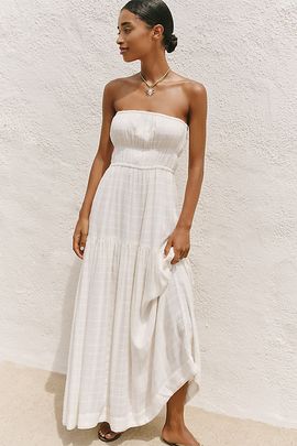 LSPACE Cora Strapless Midi Dress