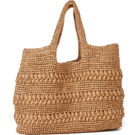 LSPACE LSPACE Changing Tides Crocheted Raffia Tote