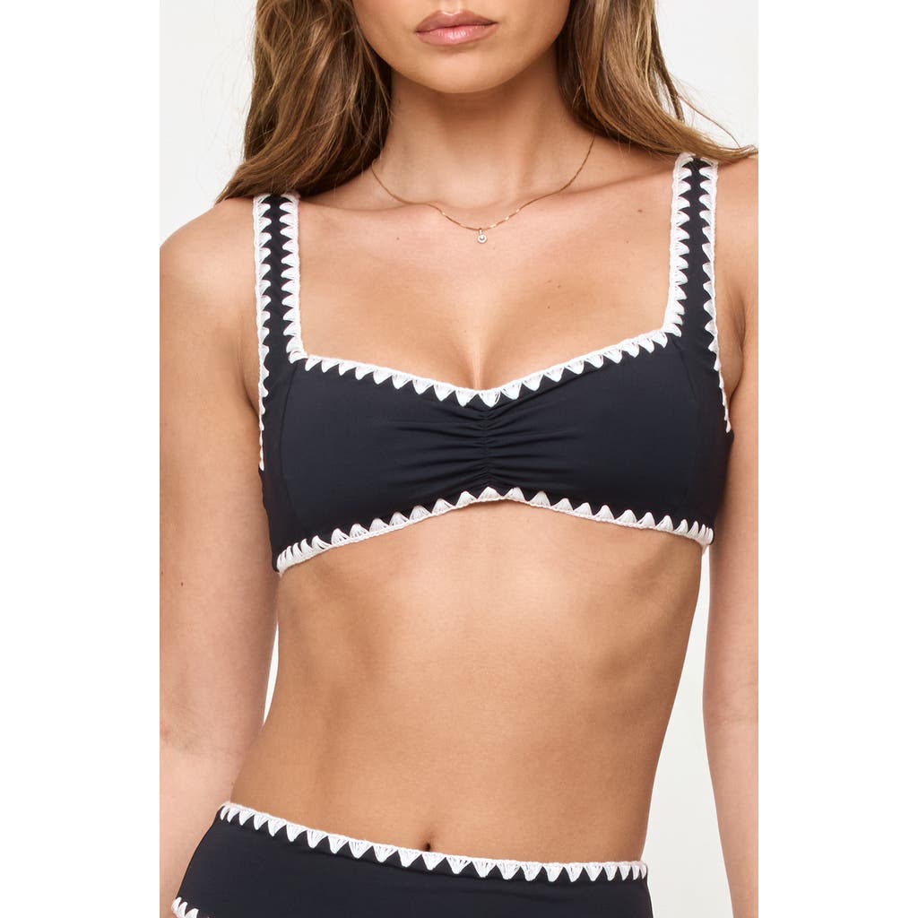 LSPACE LSPACE Effie Shirred Swim Top