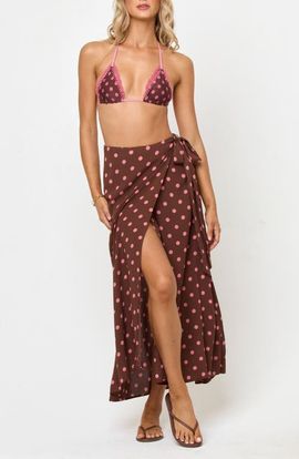 LSPACE LSPACE Ever Polka Dot Cover-Up Wrap Skirt