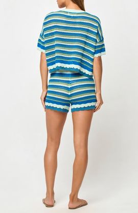 LSPACE LSPACE Seas the Day Striped Cover-Up Top